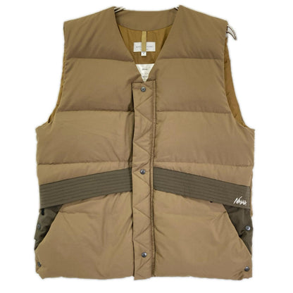 NANGA x Manual Alphabet Trailblazer Khaki Down Vest Size 3