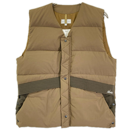 NANGA x Manual Alphabet Trailblazer Khaki Down Vest Size 3