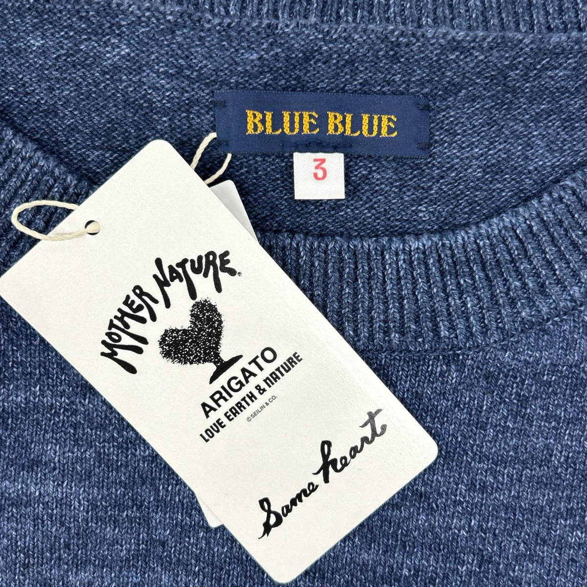 BLUEBLUE Navy Ganges Knit Sweatshirt Size 3