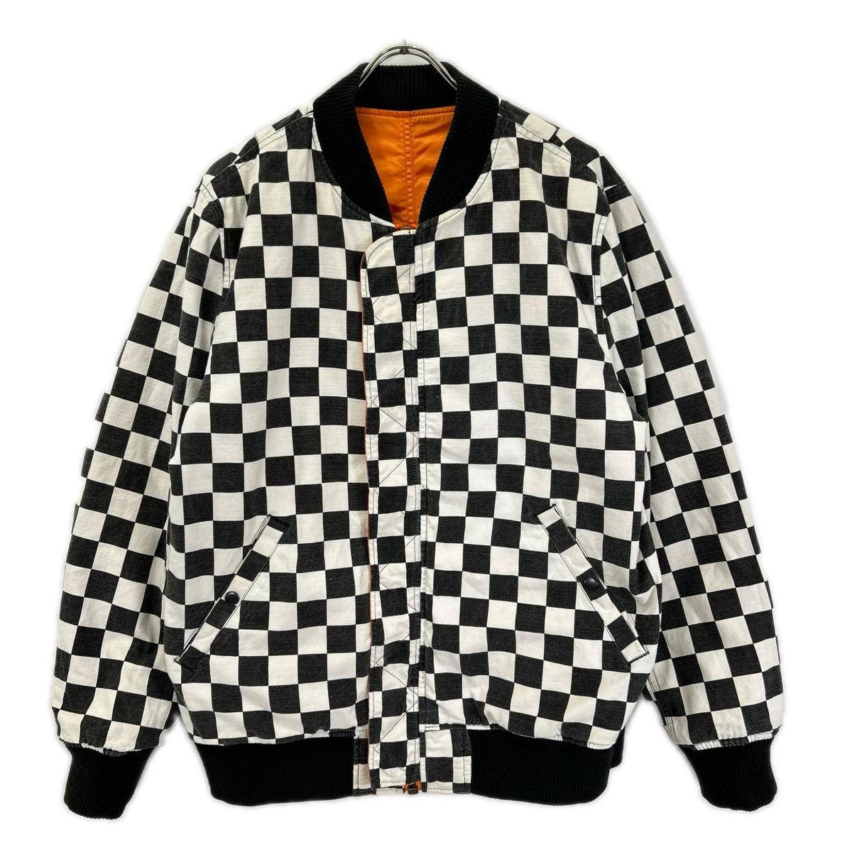Supreme 16SS Orange Checkered Bomber Jacket