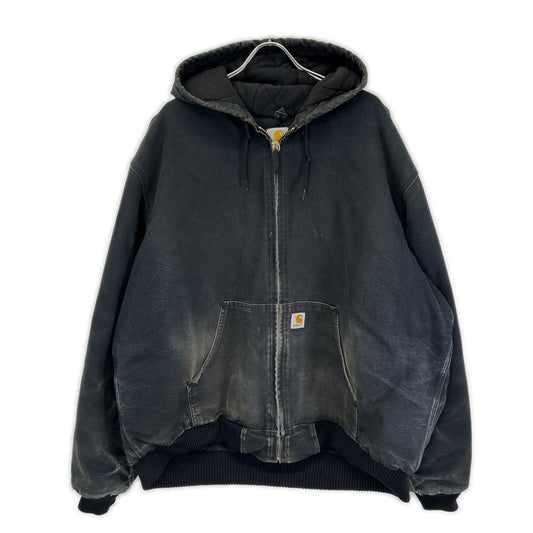 carhartt 00s USA Black Active Parka Jacket Size 2XL