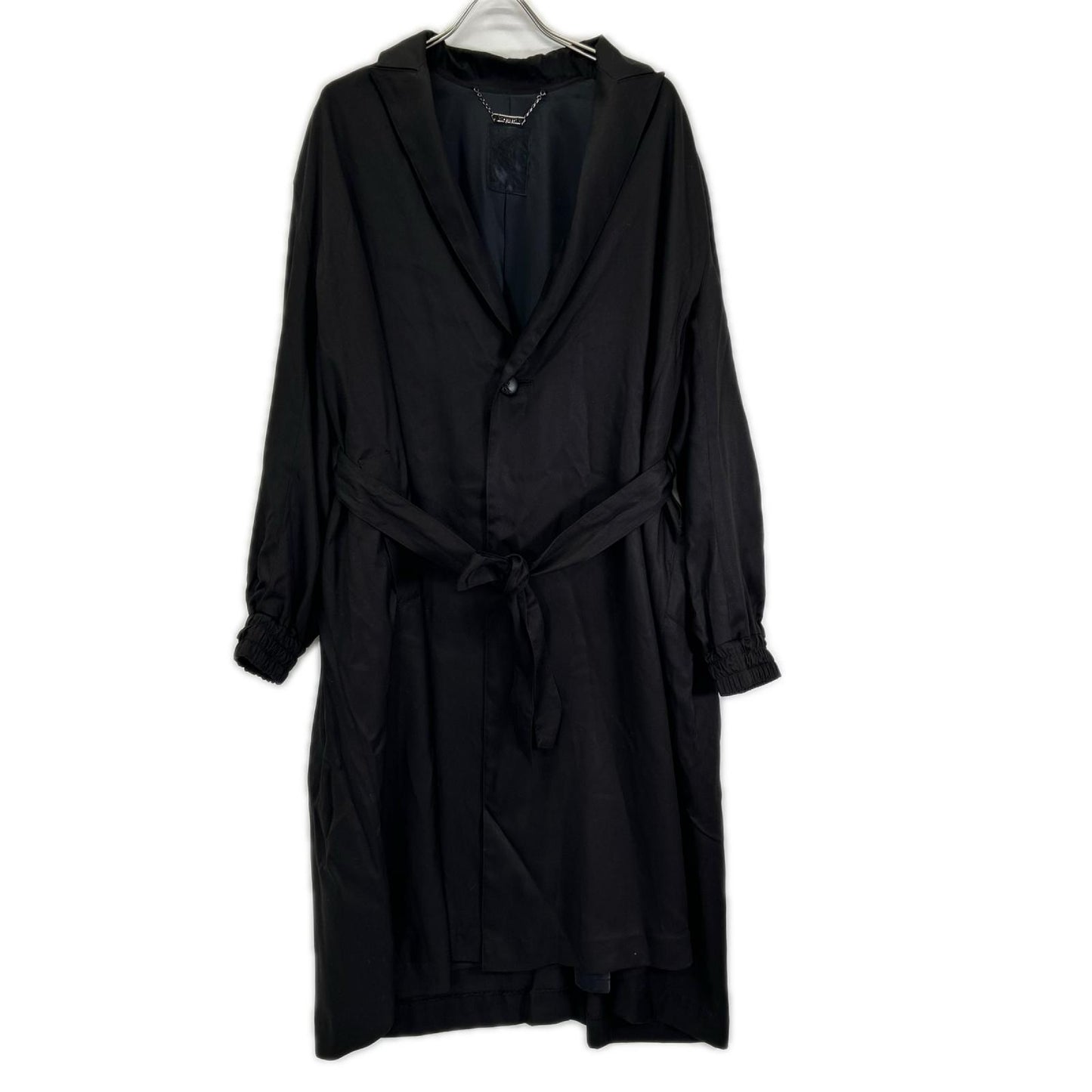 kiryuyrik 24SS Black Drape Over Coat Size S
