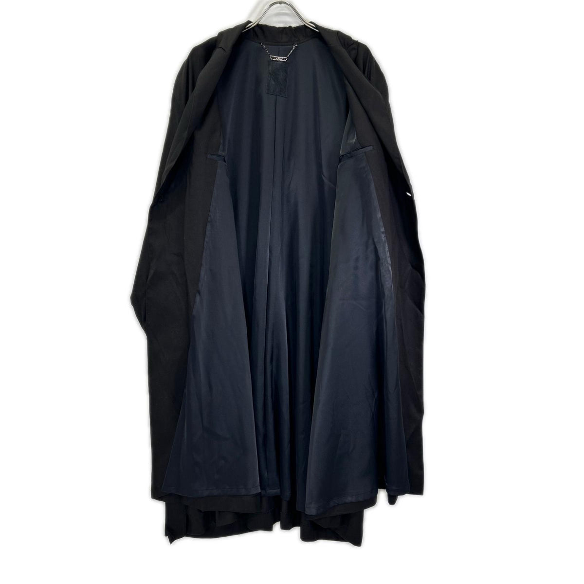 kiryuyrik 24SS Black Drape Over Coat Size S