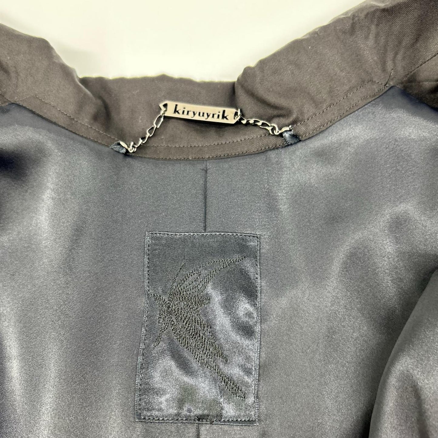 kiryuyrik 24SS Black Drape Over Coat Size S