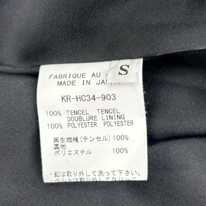 kiryuyrik 24SS Black Drape Over Coat Size S