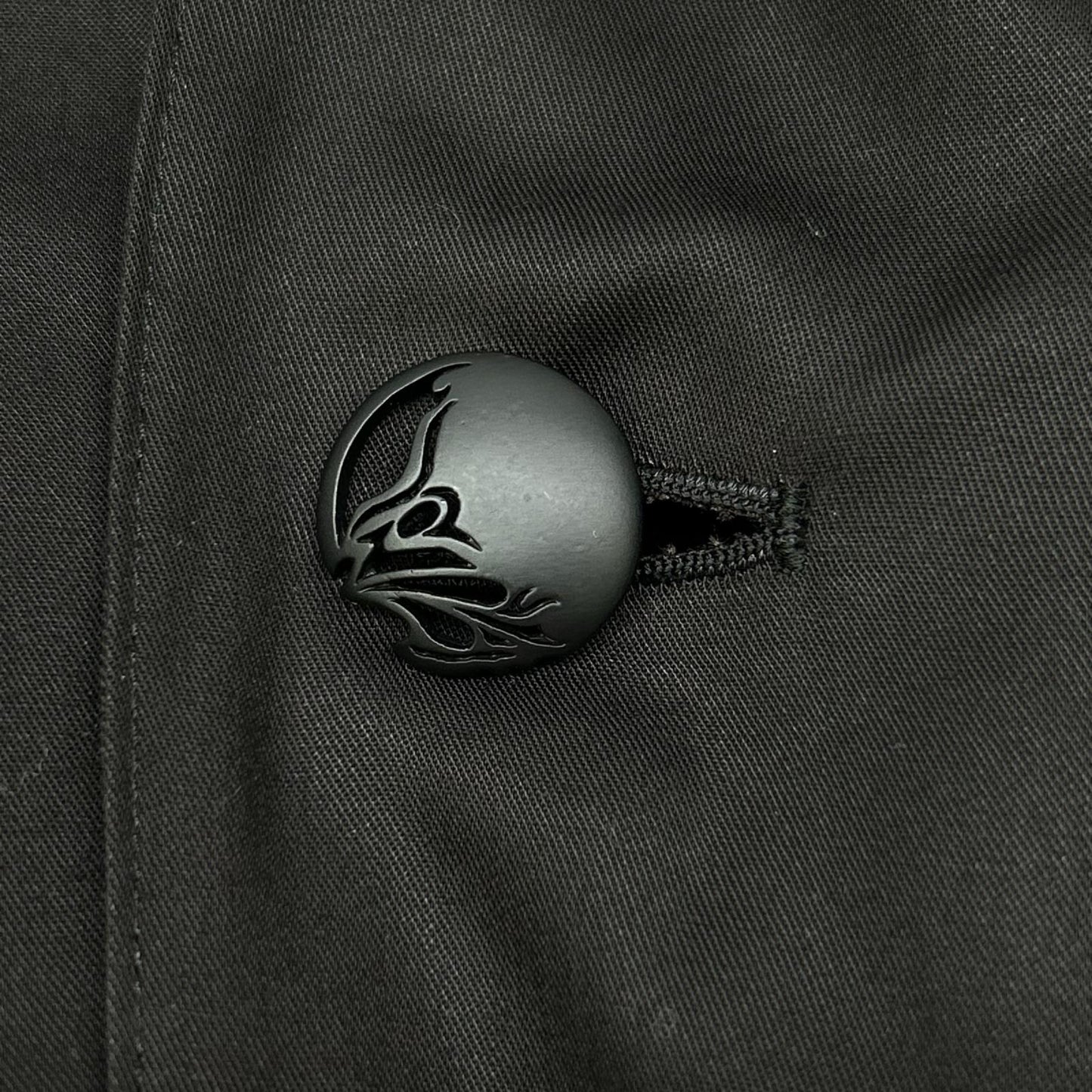 kiryuyrik 24SS Black Drape Over Coat Size S