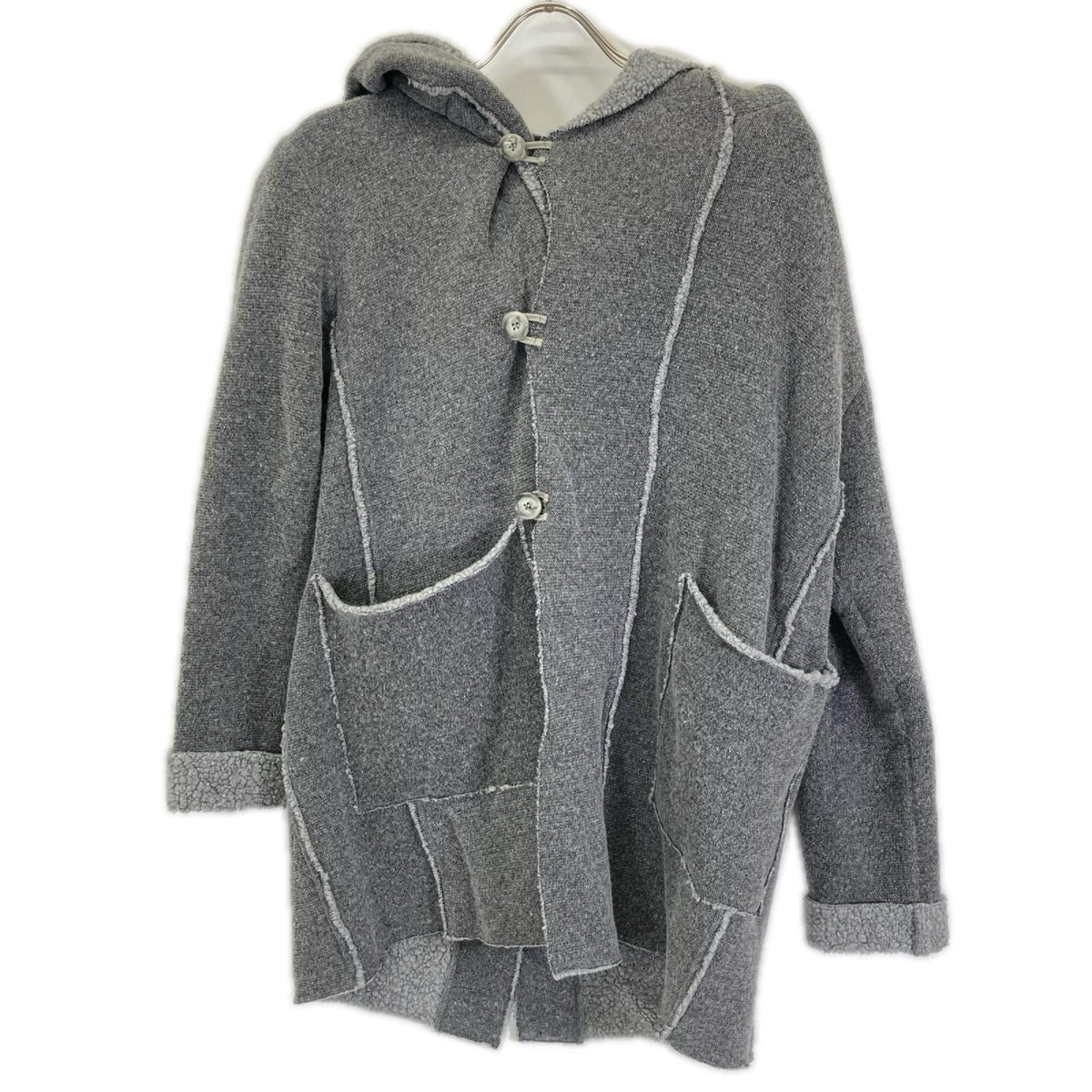 RESOUND CLOTHING Gray Boa Hoodie Coat