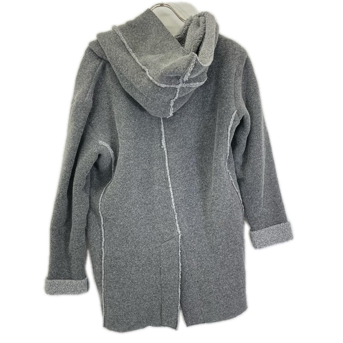 RESOUND CLOTHING Gray Boa Hoodie Coat
