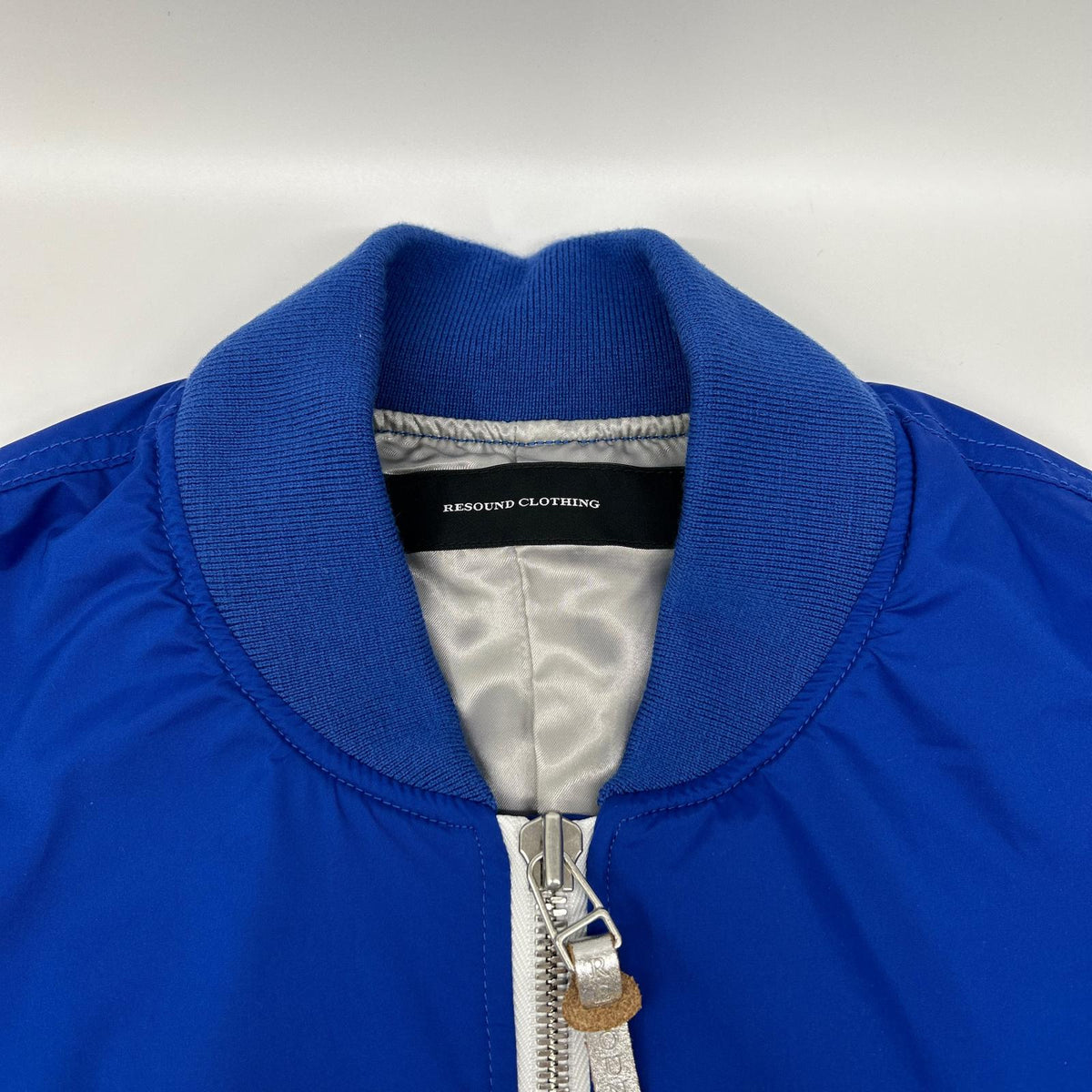 RESOUND CLOTHING Blue David MA-1 Bomber Jacket Size 1
