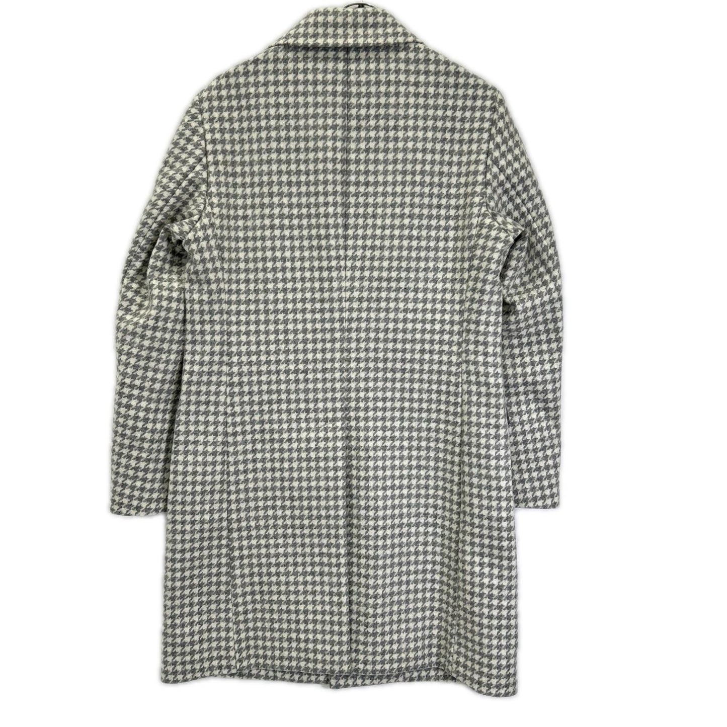 EPOCA UOMO 24AW White Gray Houndstooth Chester Coat Size 44