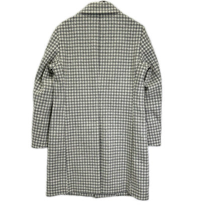 EPOCA UOMO 24AW White Gray Houndstooth Chester Coat Size 44