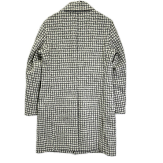 EPOCA UOMO 24AW White Gray Houndstooth Chester Coat Size 44