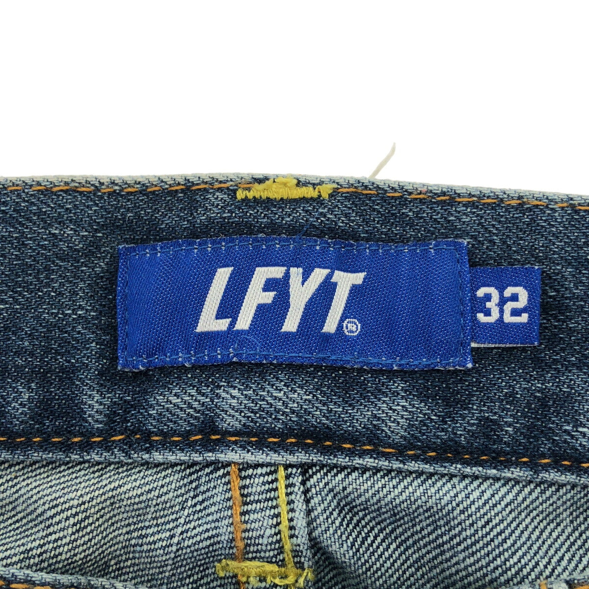 LFYT LS231101 Indigo ALL OVER EMBLEM Denim Size 32