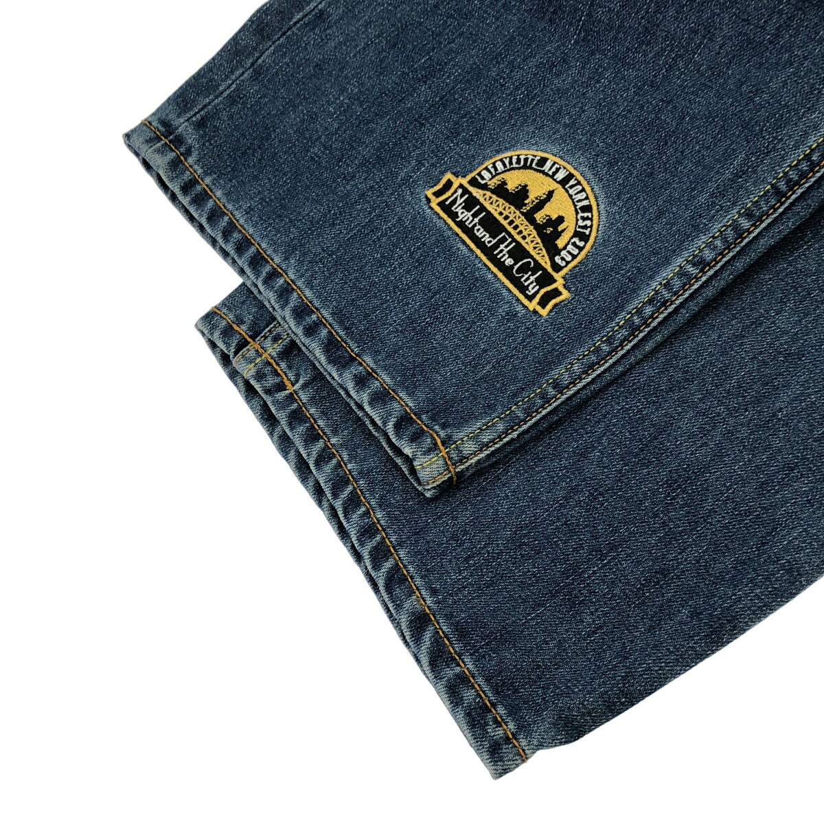 LFYT LS231101 Indigo ALL OVER EMBLEM Denim Size 32
