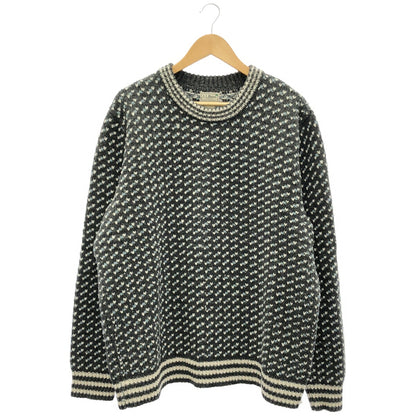 L.L.Bean Classic Rag Wool Birdseye Sweater Gray Size XL
