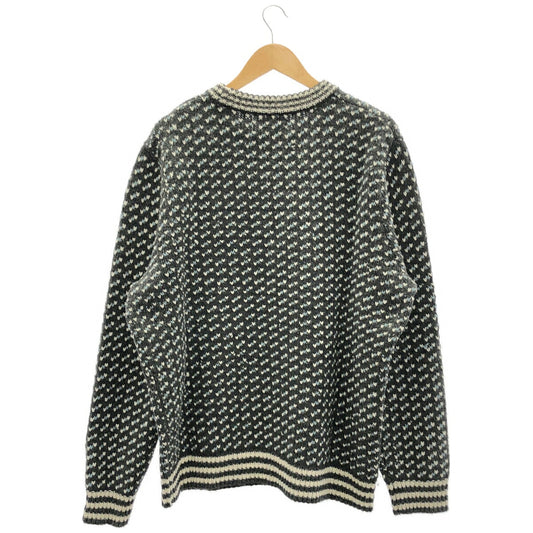 L.L.Bean Classic Rag Wool Birdseye Sweater Gray Size XL