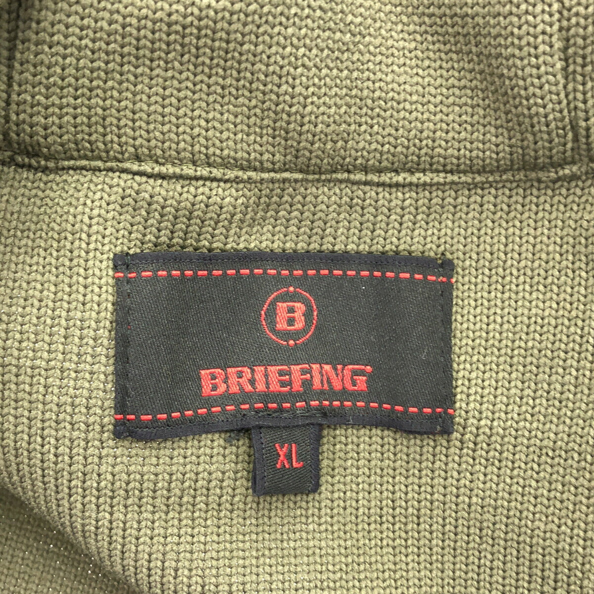 BRIEFING GOLF BRG193M23 Khaki Zip-Up Size XL