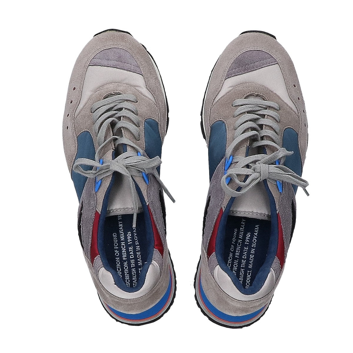 REPRODUCTION OF FOUND French Sneakers Gray/Navy Size EU 40