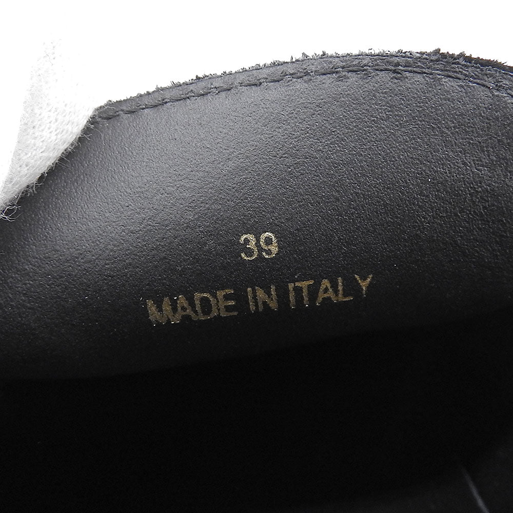 PELLICO SUNNY GIOIA Black Suede Leather Slip-Ons Size EU 39