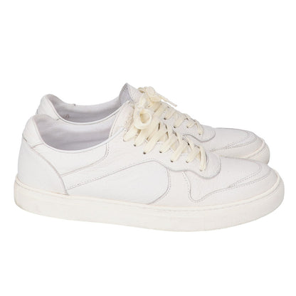 YOAK ULYSE Leather Sneakers Cream Size EU 39