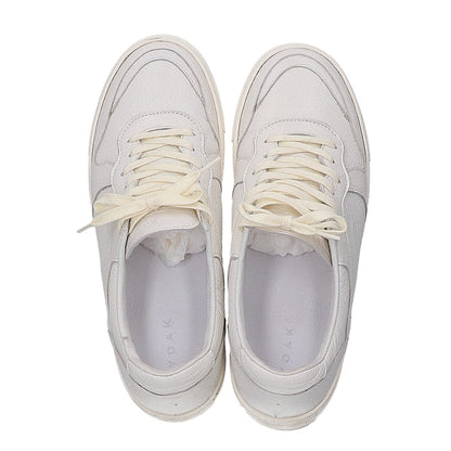 YOAK ULYSE Leather Sneakers Cream Size EU 39