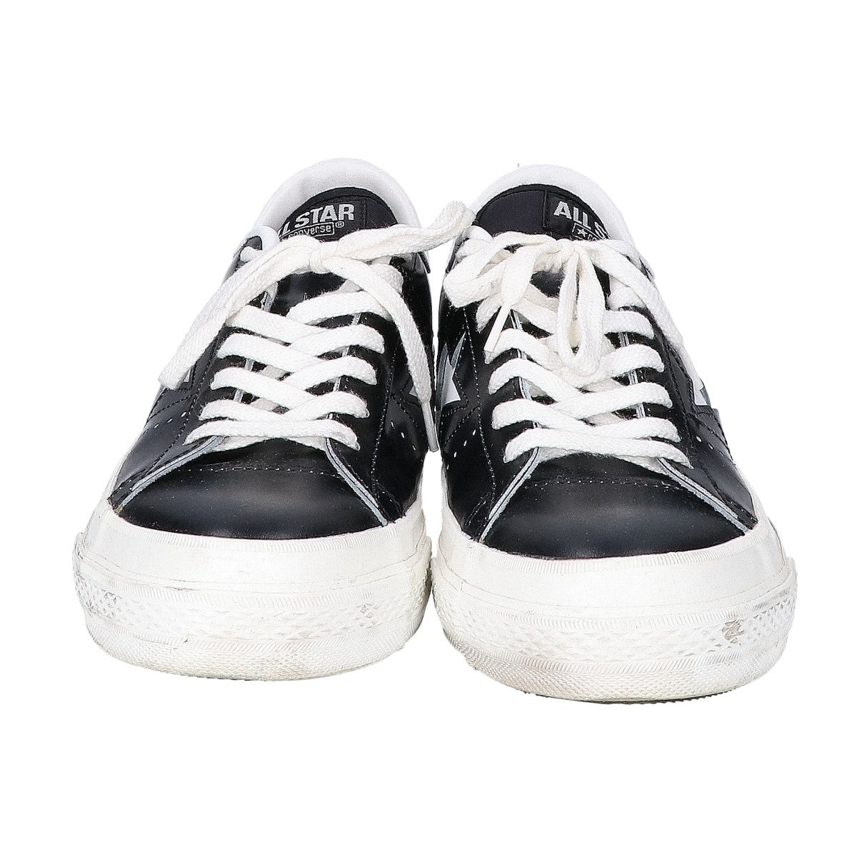 Converse One Star J Low Top Leather Sneakers Black Size 7