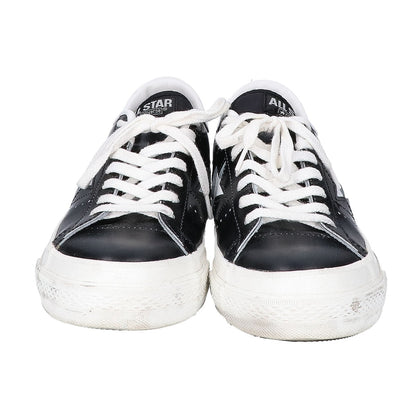 Converse One Star J Low Top Leather Sneakers Black Size 7