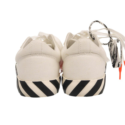 OFF-WHITE White Marble Zip-Tie Canvas Sneakers Size EU 40