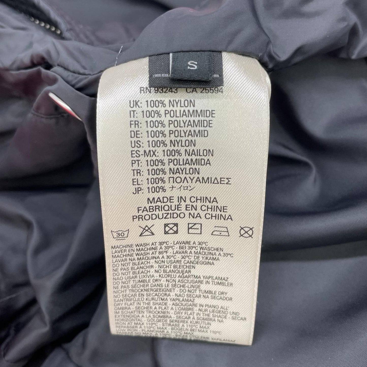DIESEL Black Nylon Reversible Rider Jacket Size S