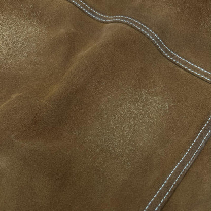 DSQUARED2 Brown Suede Leather Gilet Vest Size 46