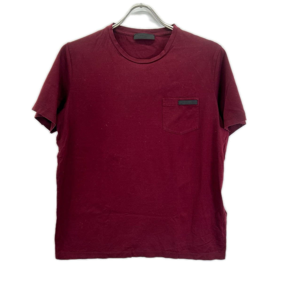 PRADA UJN006 Bordeaux Crewneck T-Shirt Size S