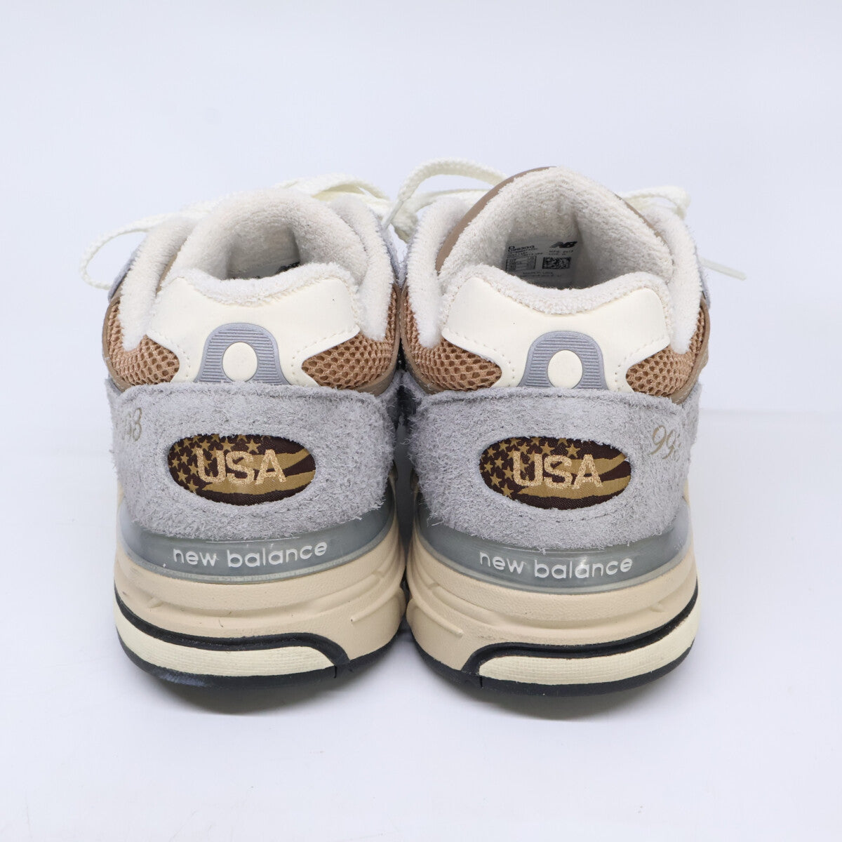 NEW BALANCE U993GG Made in USA Sneakers Beige/Gray Size 25