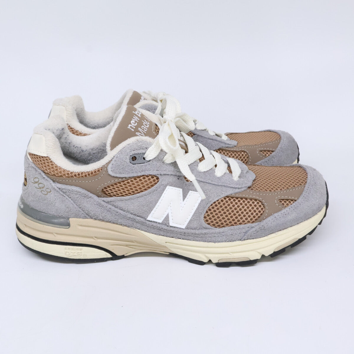 NEW BALANCE U993GG Made in USA Sneakers Beige/Gray Size 25