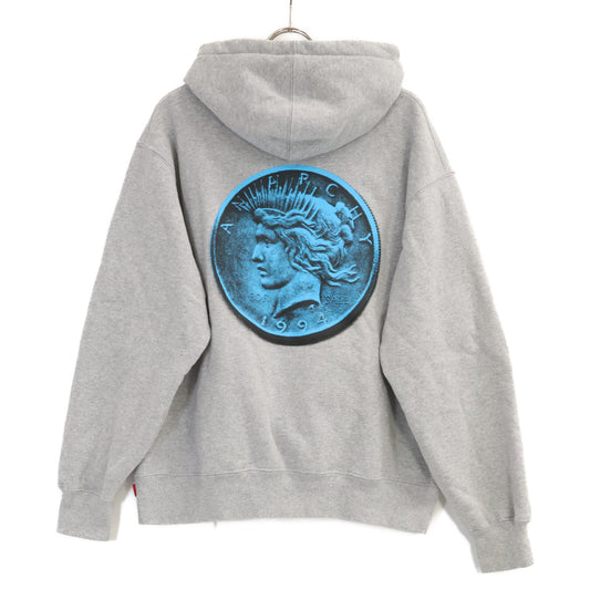 Supreme 24FW Anarchy Hooded Sweatshirt Gray Size M