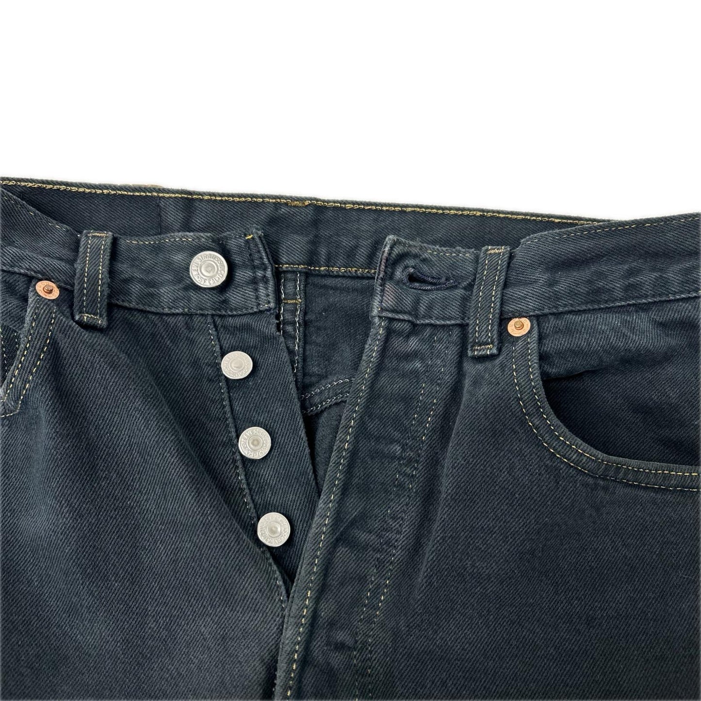 LEVI'S 90s USA 501XX Overdyed Jeans Black Size W32 L34 Size W32 L34