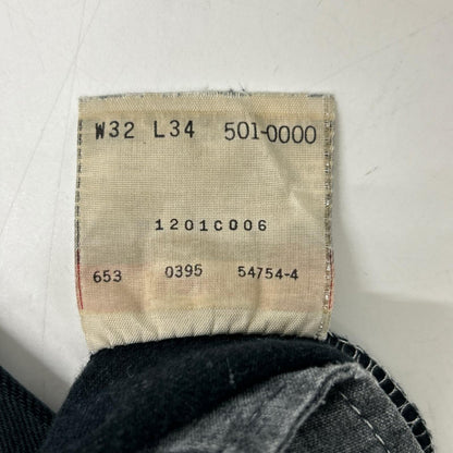 LEVI'S 90s USA 501XX Overdyed Jeans Black Size W32 L34 Size W32 L34