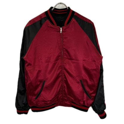TEN STRIKE One Piece Hancock Sukajan Red/Blk Rayon Jacket Size L