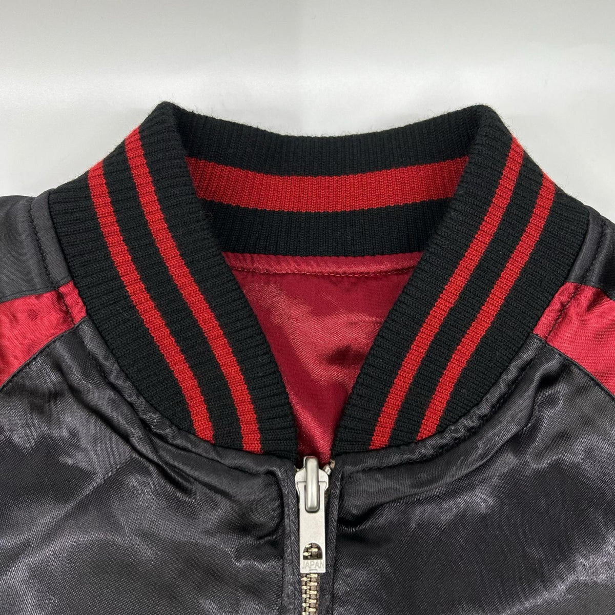 TEN STRIKE One Piece Hancock Sukajan Red/Blk Rayon Jacket Size L