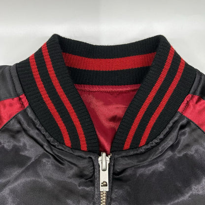 TEN STRIKE One Piece Hancock Sukajan Red/Blk Rayon Jacket Size L