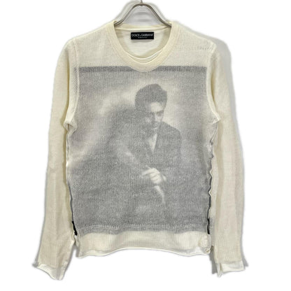 DOLCE&GABBANA GB154K Mesh Layered Silk T-Shirt