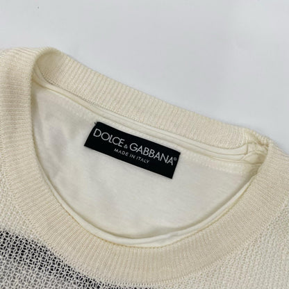 DOLCE&GABBANA GB154K Mesh Layered Silk T-Shirt