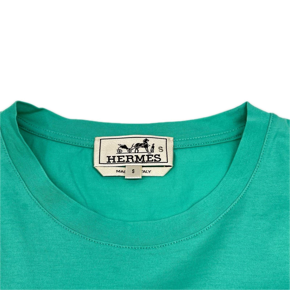 HERMES 19SS Multi-Color Patterned Crewneck T-Shirt Size S