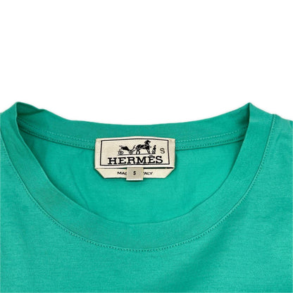 HERMES 19SS Multi-Color Patterned Crewneck T-Shirt Size S