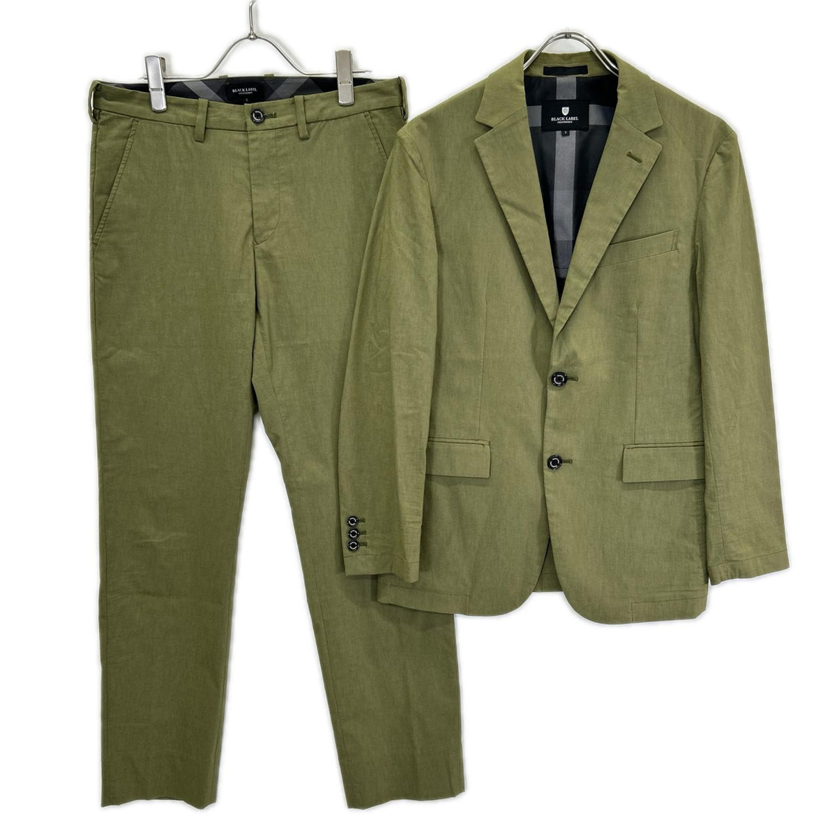 BLACK LABEL CRESTBRIDGE Melange Jacket Khaki Cotton Size S