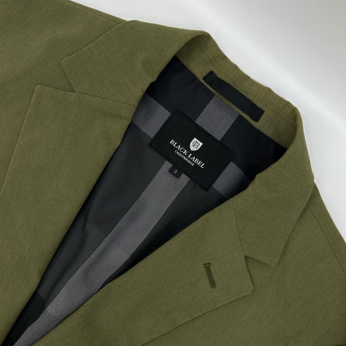 BLACK LABEL CRESTBRIDGE Melange Jacket Khaki Cotton Size S