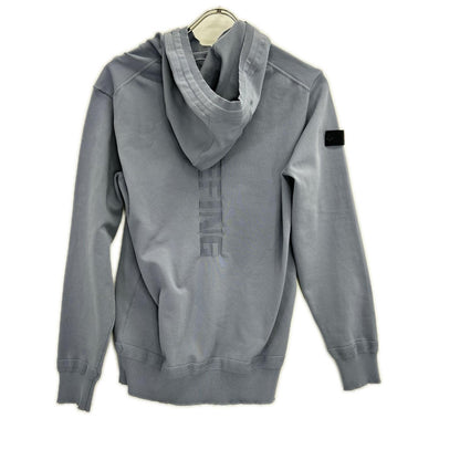 BRIEFING Blue Polyester Hooded Hoodie Size S