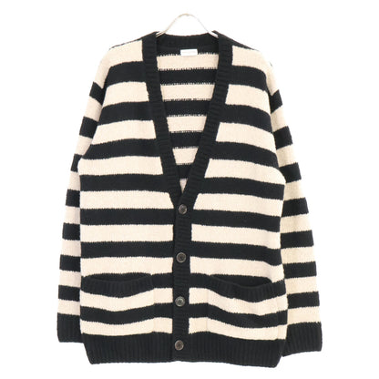 DRIES VAN NOTEN Black/White Cashmere Wool Cardigan Size S
