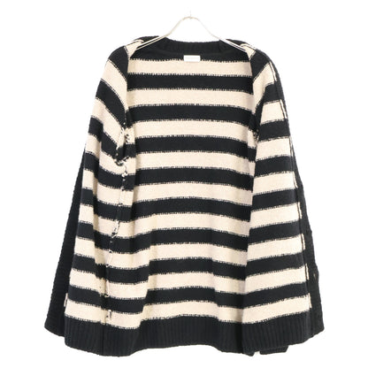 DRIES VAN NOTEN Black/White Cashmere Wool Cardigan Size S