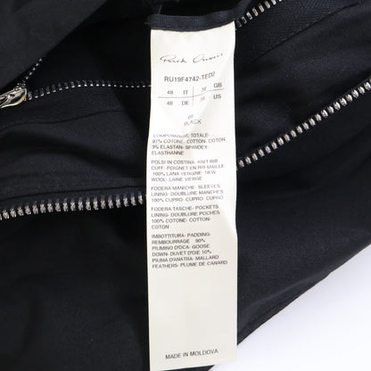 Rick Owens UMBO PARKA BROTHER Hooded Jacket Black Size 48