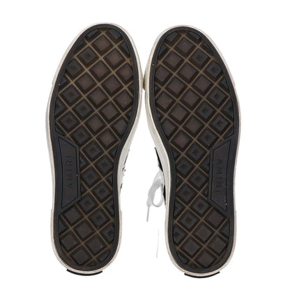 AMIRI Star Patch Canvas Low-Cut Black White Sneakers Size EU 42